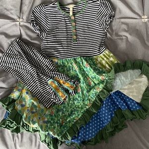 Matilda Jane dress and leggings